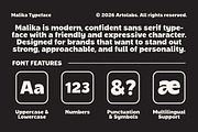 Malika | Warm & Bold Sans Serif Font, a Sans Serif Font by Artolabs (Thumbnail 3 of 8)