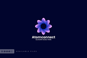 Atom Connect Gradient Colorful Logo, a Branding & Logo Template by ivan_artnivora