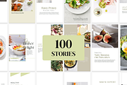 Minimal Food Canva Instagram Set, a Social Media Template by VeliusCreativeStudio (Thumbnail 4 of 10)