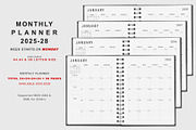 Ultimate Planner Bundle Pack 2025-28, a Stationery Template by MNT-Creator (Thumbnail 2 of 10)