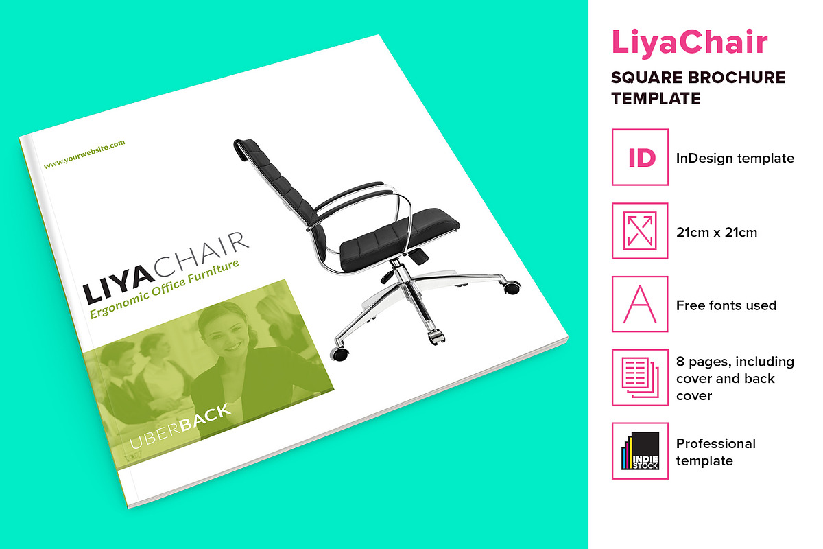 LiyaChair - Square Brochure Template, a Brochure Template by IndieStock (Photo 1 of 5)