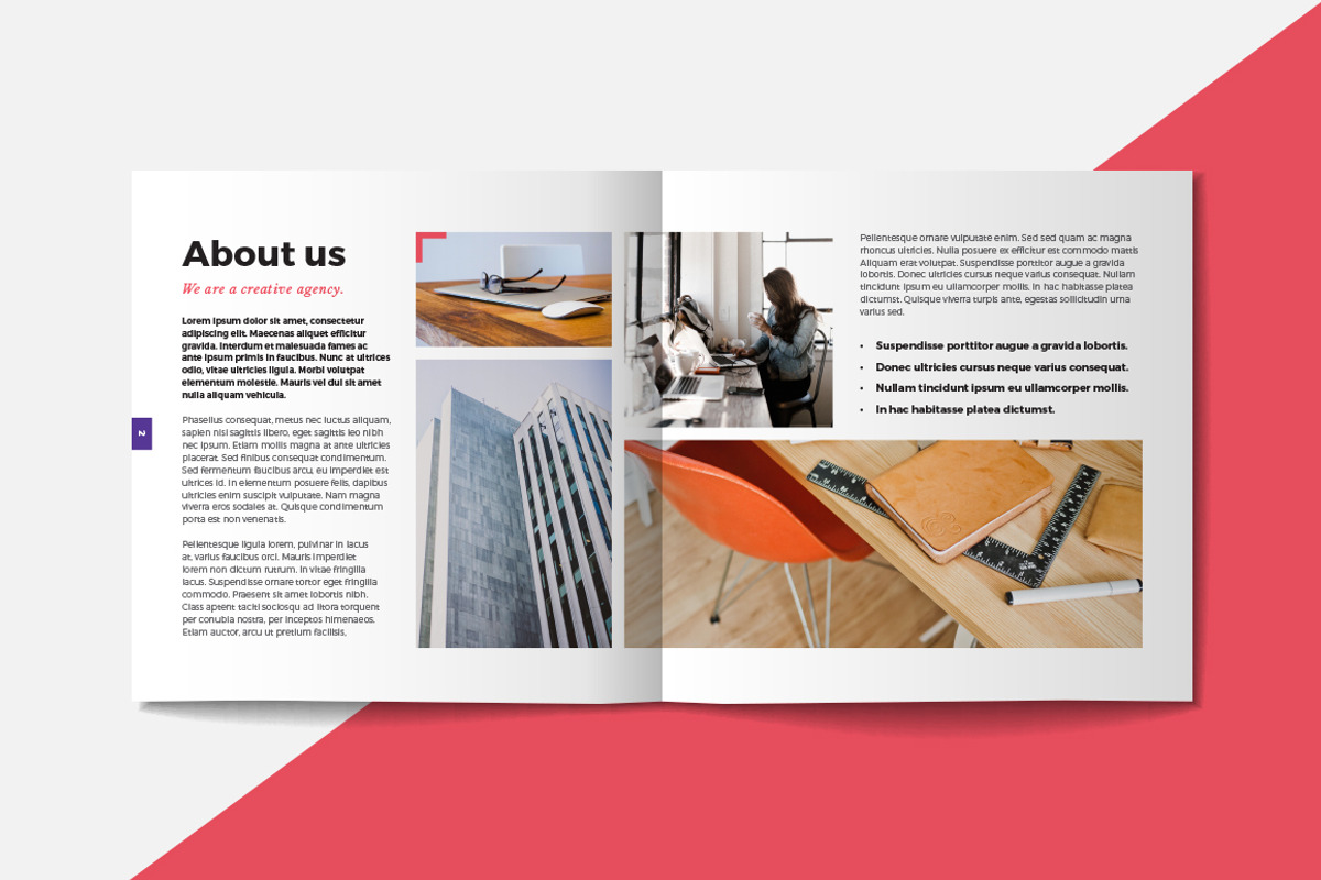 Square Portfolio Brochure Template, a Brochure Template by RWstudio (Photo 3 of 7)