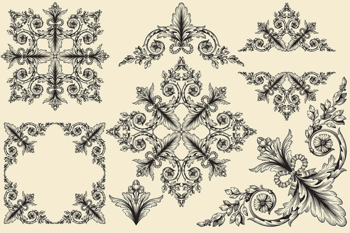 Vintage Frames And Borders SVG, an Object Graphic by Samira (Photo 2 of 6)