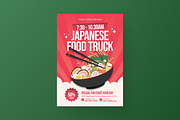 Japanese Food Truck Menu Flyer, a Flyer Template by MMPixelCraft (Thumbnail 4 of 6)