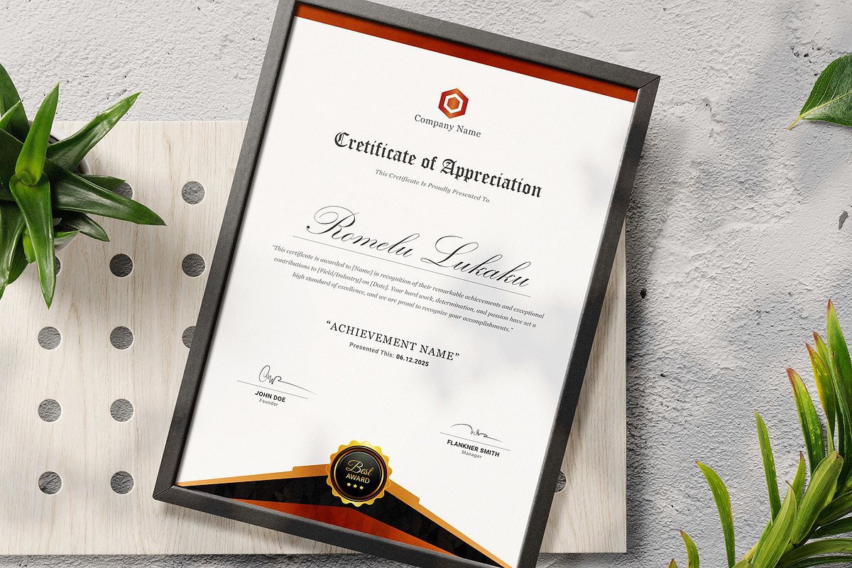 Certificate, a Stationery Template by DesignDevisers (Photo 7 of 10)