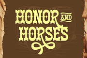 Armour Horse - Bold Western Display, a Slab Serif Font by Arterfak Project (Thumbnail 7 of 11)