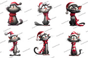 Whimsical Cat, Quirky Christmas, an Illustration by DreamArtGraphic (Thumbnail 5 of 5)