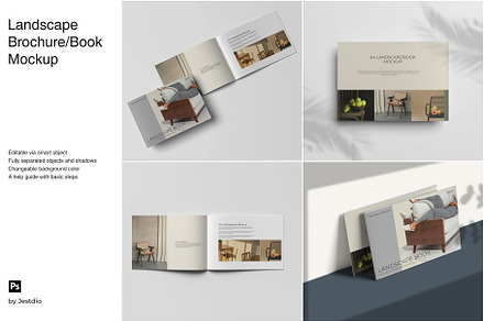 Landscape Brochure/Book Mockup