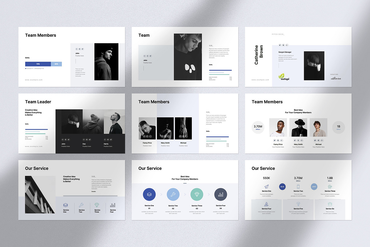 Pitch Deck Presentation Template, a Presentation Template by GoldenPixelStudio (Photo 11 of 24)