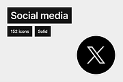 Social media - Solid - 152 icons, a Solid Icon by Pictomate Icons (Thumbnail 1 of 7)