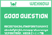 Good Question font, a Font by weknow (Thumbnail 1 of 8)