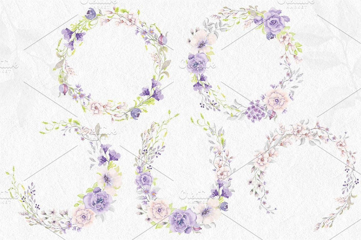 'Purple Delight' Watercolor Collecti, an Illustration by fashionaddict (Photo 5 of 8)