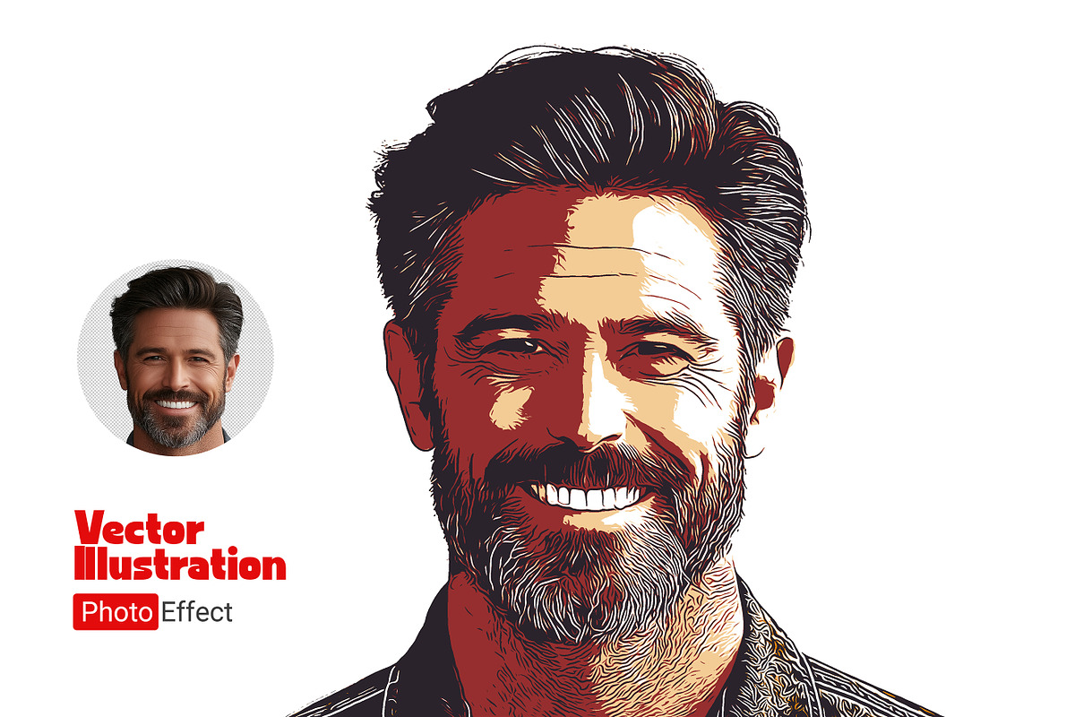 Vector Illustration PS Action, an Action Add-On by INTENTFX