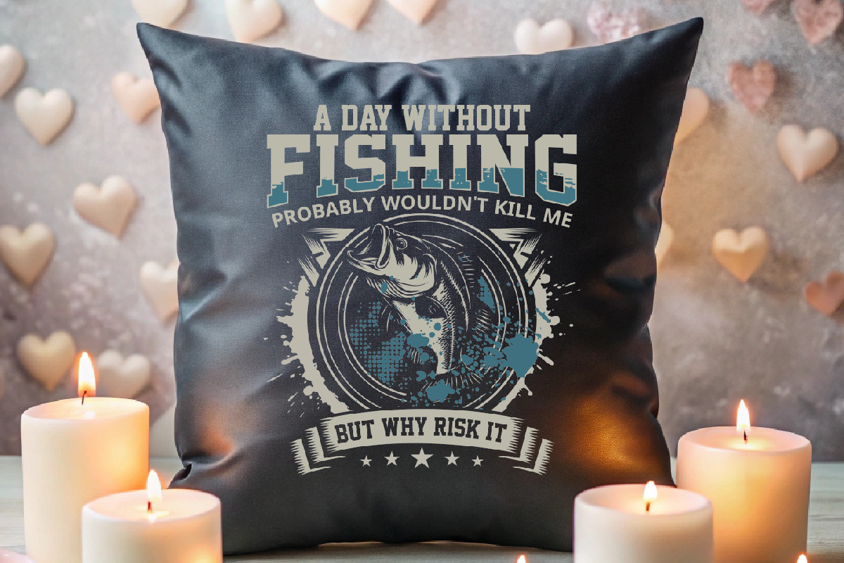 A Day Without Fishing T-shirt Design, an Illustration by Crafts Bundle (Photo 3 of 5)