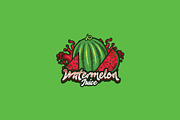 Watermelon Mascot Logo Template, a Branding & Logo Template by HasnainGFX (Thumbnail 2 of 3)