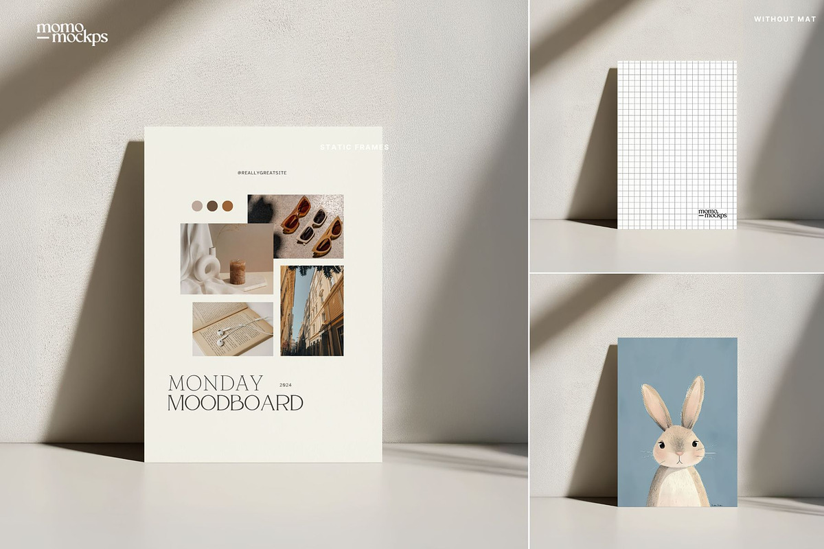 Paper Poster Card Mockup | Branding, a Books & Magazine Mockup by momomockps (Photo 5 of 7)