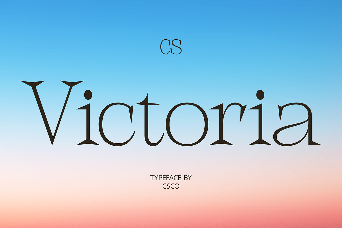 CS Victoria – Modern Font, a Serif Font by Craft Supply Co. (Photo 1 of 8)