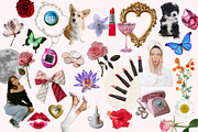 Sweetheart Scrapbook Girly Collage, an Object Graphic by SunnyAfternoons (Thumbnail 3 of 10)