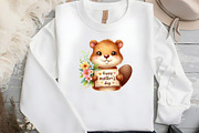 American Beaver Mother's Day Clipart, an Illustration by DreamCafeArt (Thumbnail 3 of 5)
