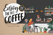 Enjoy Coffee. Collection, a Food Illustration by Merfin (Thumbnail 1 of 9)