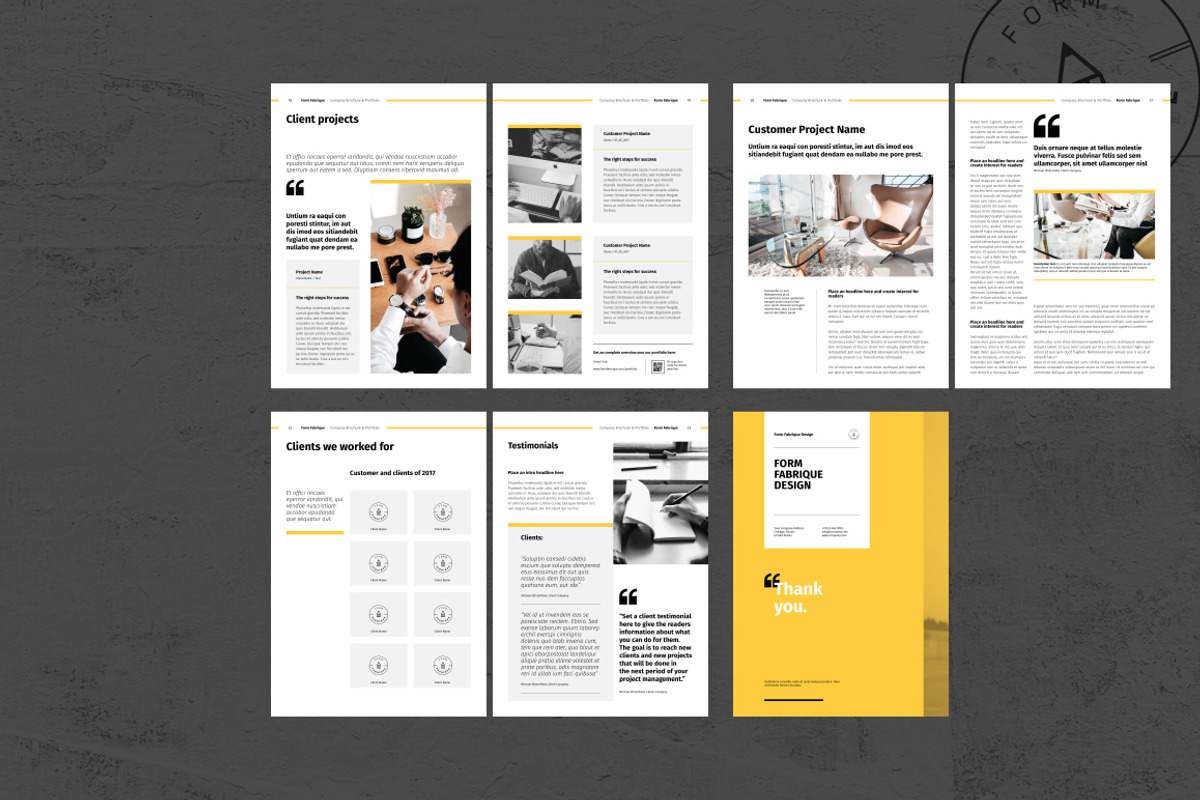 Company Brochure, a Brochure Template by Form Fabrique (Photo 10 of 10)