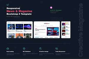 Ultranews - Magazine HTML Template, a HTML Template by AliThemes