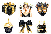 Happy Birthday Clipart PNG, an Illustration by SinaCreation (Thumbnail 4 of 5)