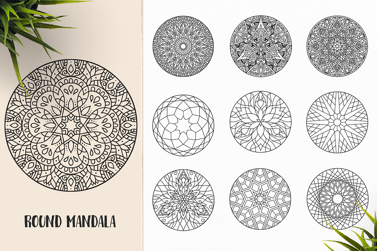 530 Vector Mandala Ornaments, an Animal Illustration by pixaroma (Photo 53 of 55)