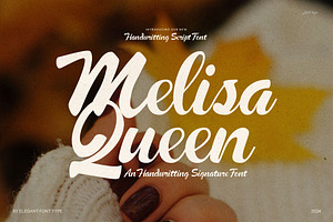 Melisa Queen Script Font, a Script Font by Elegant Font