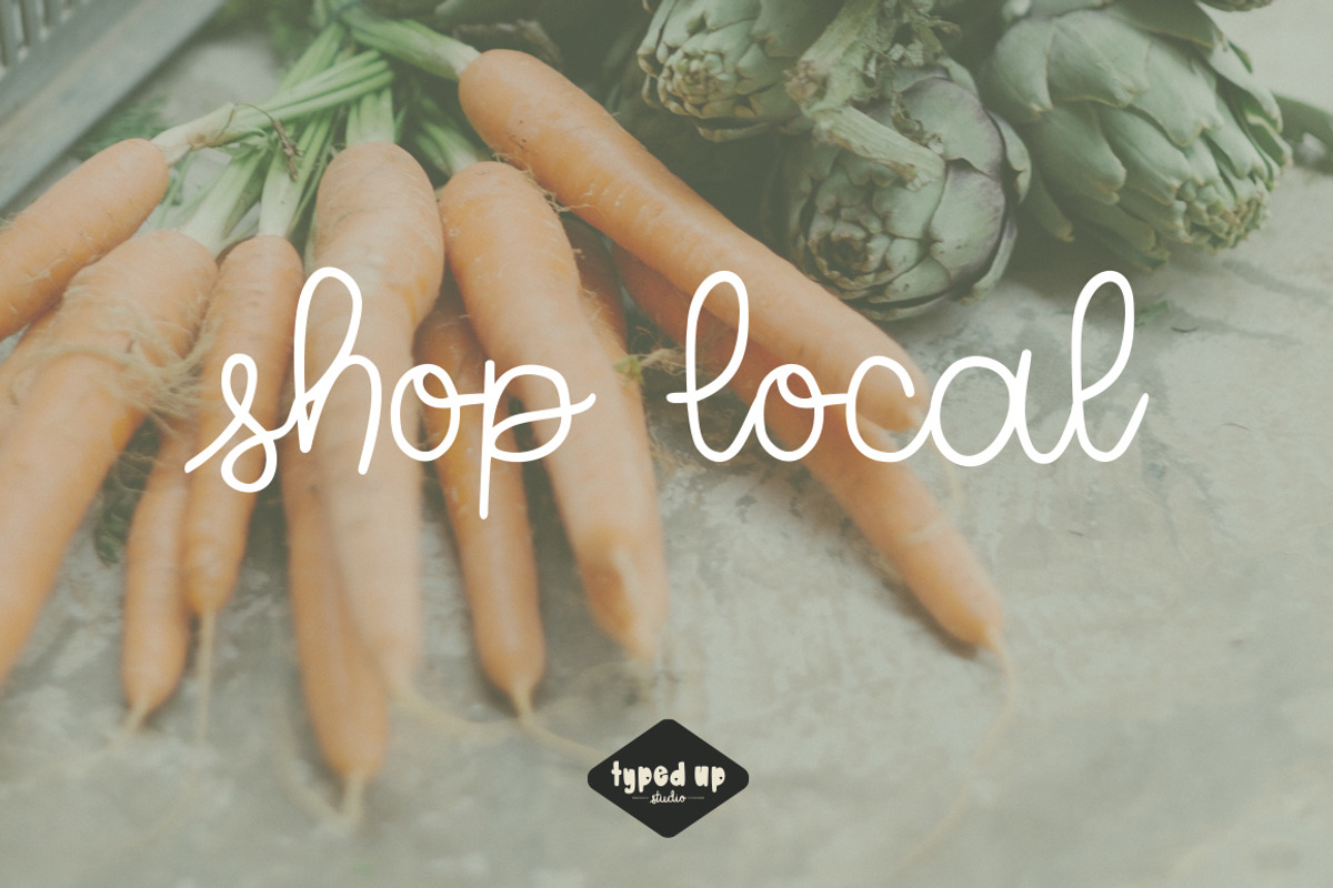 Peach Plum | Handwritten Script Font, a Script Font by Typed Up Studio (Photo 13 of 14)