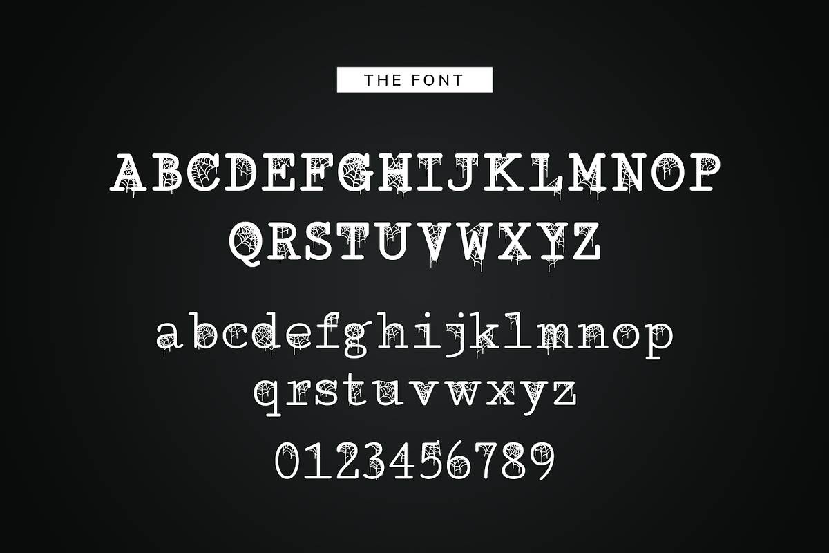 Cobweb Typewriter Font, a Font by OMG IT'S LINDZ (Photo 2 of 5)
