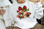 Patchwork Christmas Clipart PNG Bund, an Illustration by Sublimation Artist (Thumbnail 4 of 6)