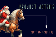 Western Santa sitting  horse Clipart, an Illustration by CreationArt (Thumbnail 5 of 6)