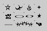 46 Pixel Art Y2K Neotribal Vectors, a Decorative Illustration by GRPXSTORE (Thumbnail 5 of 5)