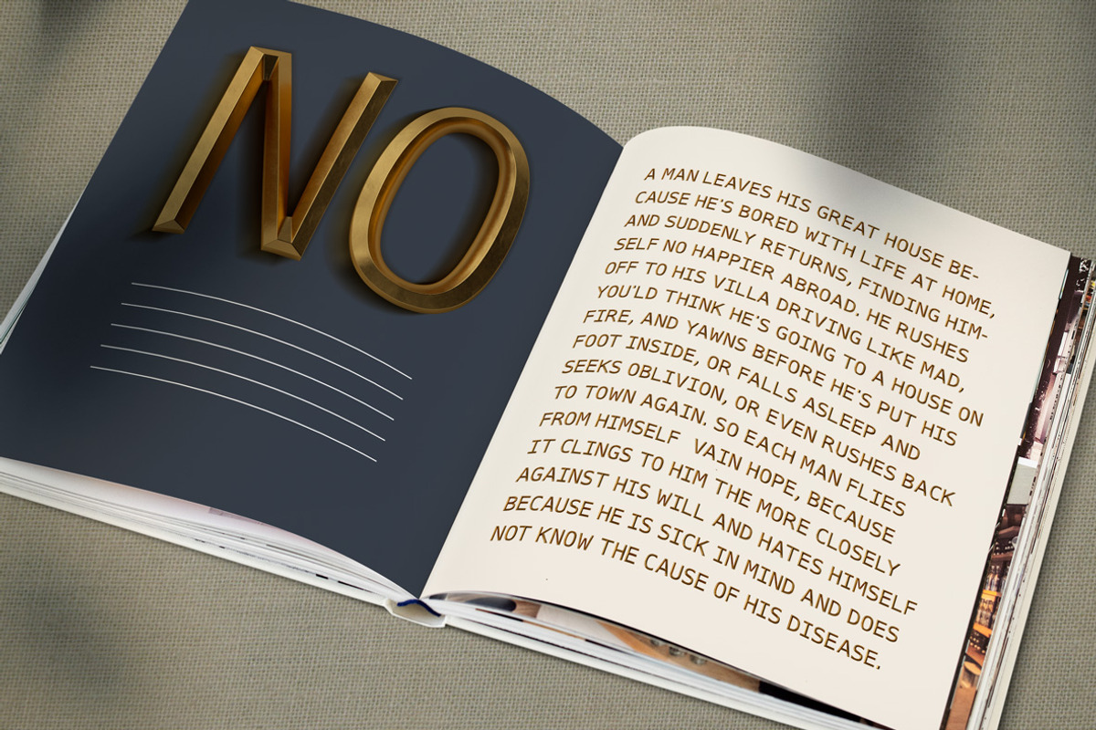 Golden Rome Font, a Font by Handmadefont (Photo 7 of 9)