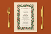 Rustic Pine Christmas Menu Template, a Flyer Template by BrandPacks (Thumbnail 2 of 6)