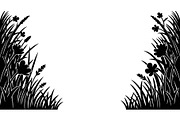 Floral Grass Border Silhouette Bundl, an Illustration by Amazin_art (Thumbnail 51 of 51)