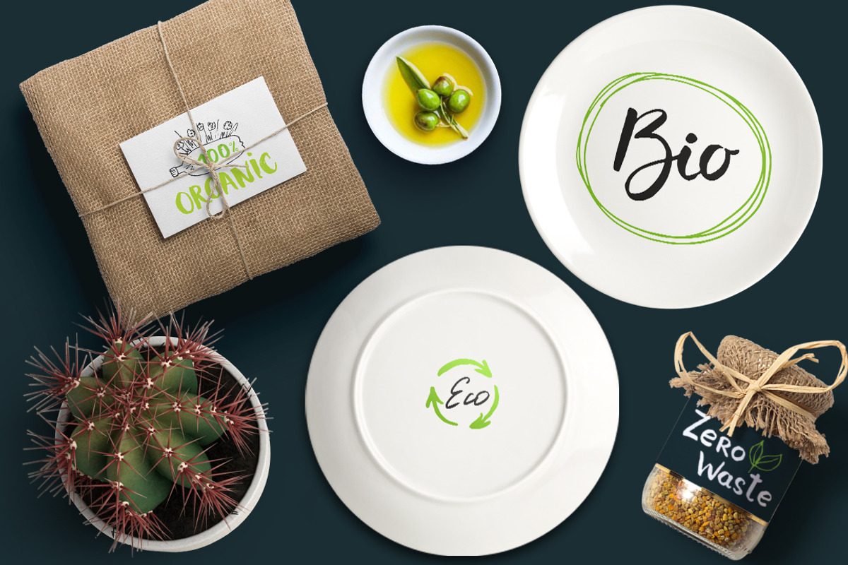 Eco and Bio Hand Drawn labels, an Illustration by Lemon Workshop (Photo 2 of 4)