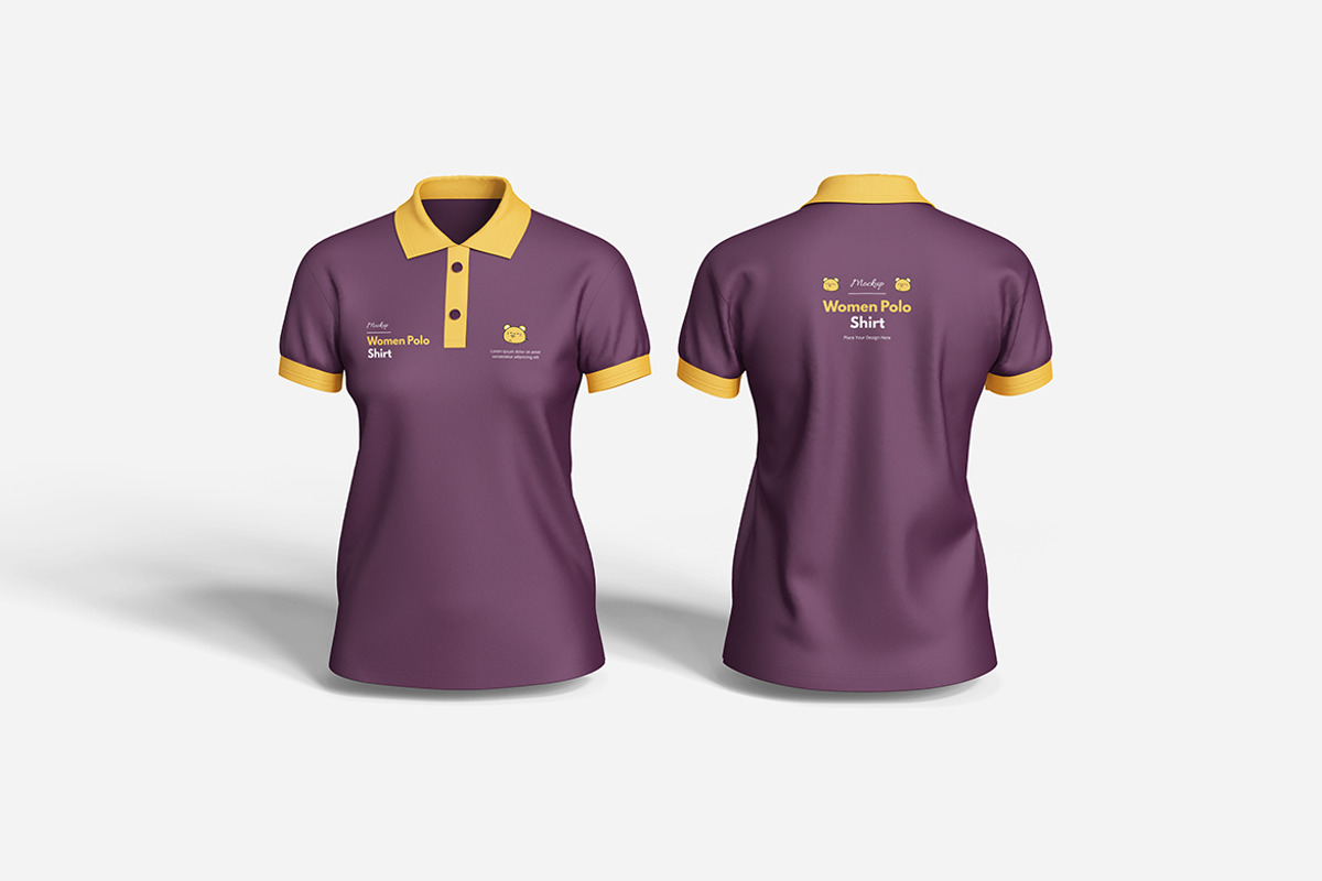Women Polo Shirt Mockup Set, a Product Mockup by Indah (Photo 4 of 6)