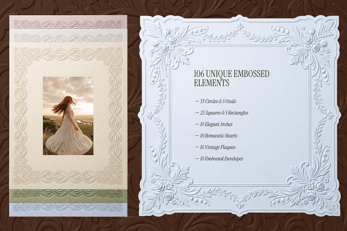 The Embossed Paper Collection, an Object Graphic by OliaMuseDesign (Photo 3 of 10)