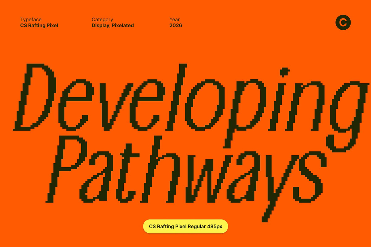 CS Rafting Pixel, a Sans Serif Font by Craft Supply Co. (Photo 4 of 8)