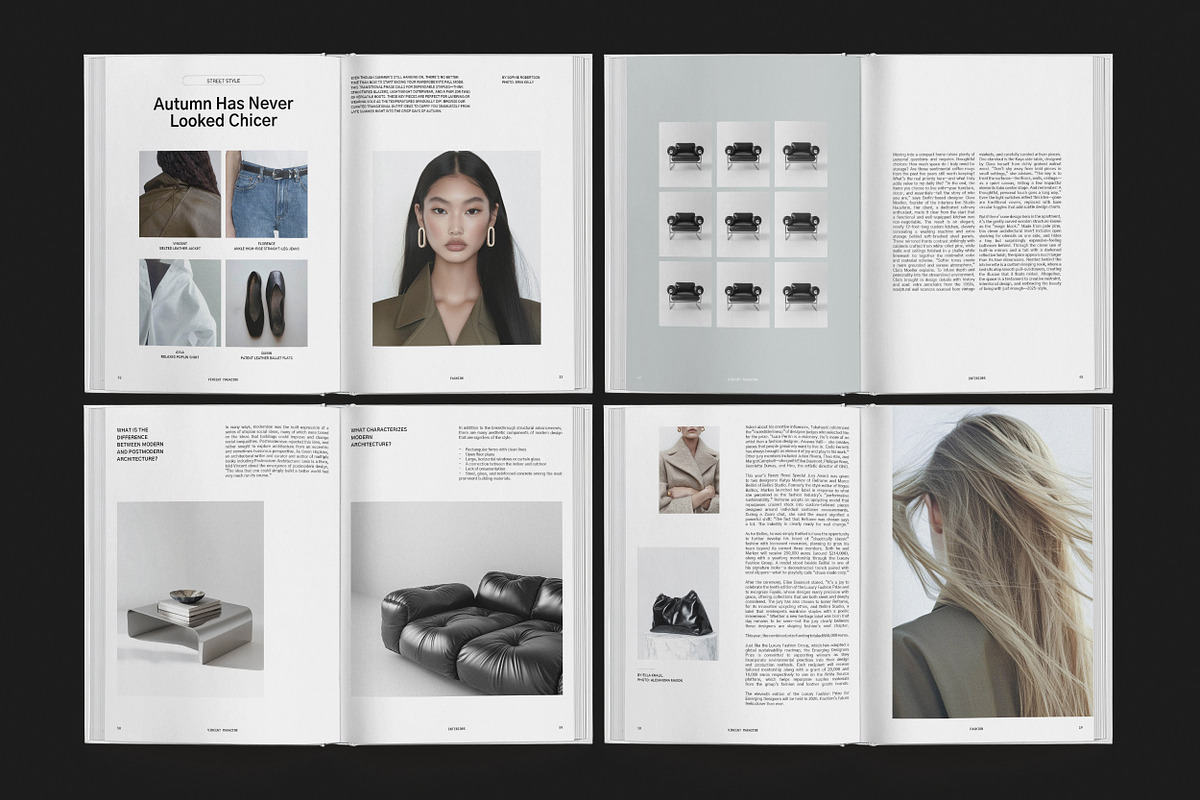 VINCENT / Magazine Brochure Template, a Brochure Template by Studio Dara (Photo 12 of 13)