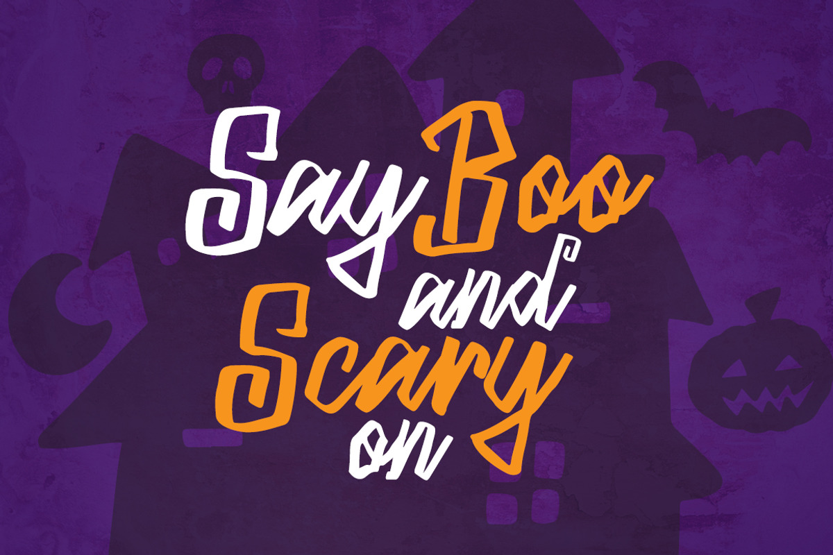Blacky Sambat - Halloween Font preview 2