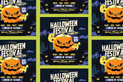 Halloween Party Flyer, a Flyer Template by Creativestoree (Thumbnail 2 of 5)