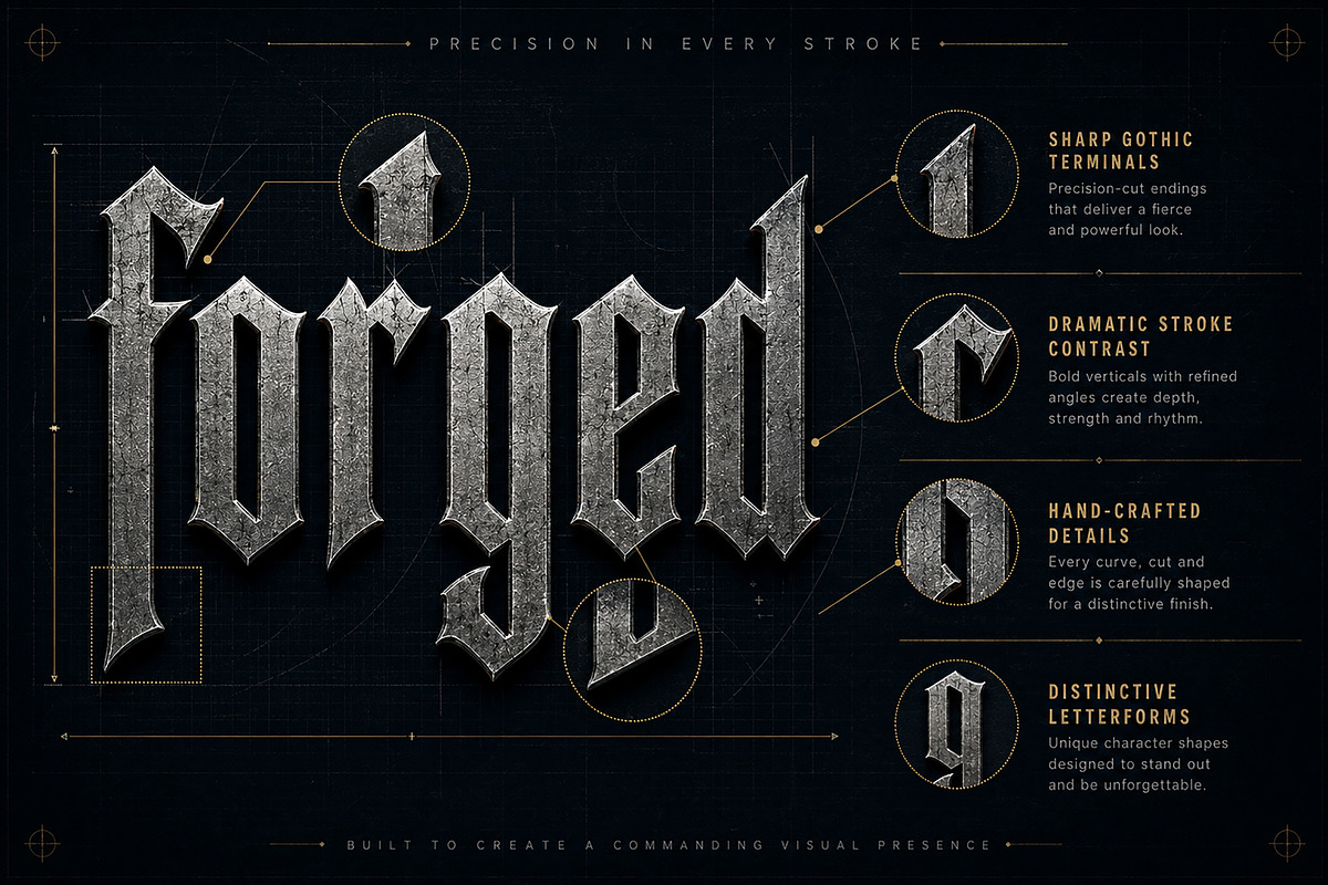 Gothic Blackletter Display Font, a Blackletter Font by Wow Magic (Photo 4 of 5)