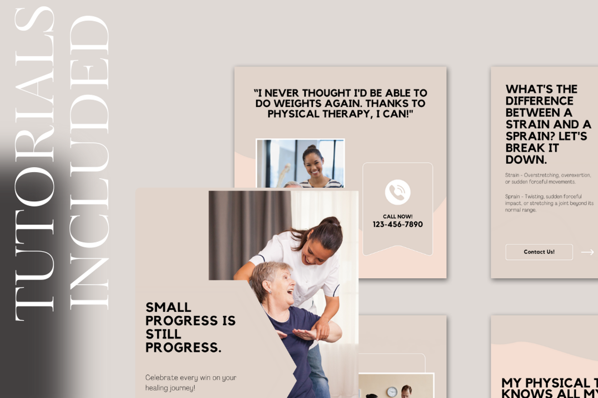 Physical Therapy Social Media Posts, a Social Media Template by Local Marketing Templates (Photo 6 of 10)
