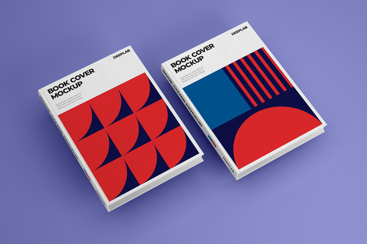 Vertical Book Hardcover Mockup Set, a Print Template by Deeplab (Photo 20 of 20)