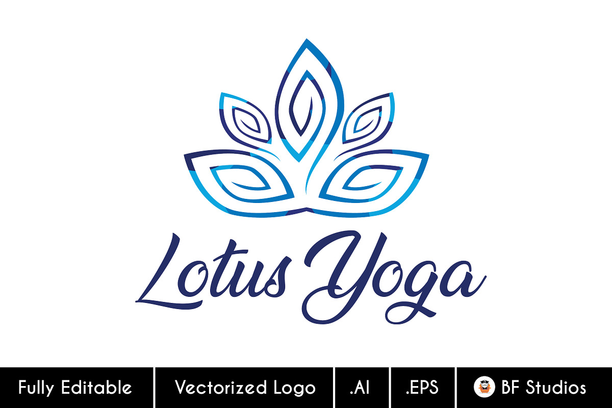 Lotus Yoga - Reiki Healing Logo 1, a Branding & Logo Template by BF Studios (Photo 1 of 3)