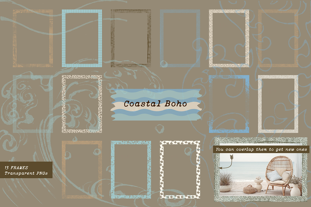 Coastal Boho - Graphic set, an Object Graphic by LuOtero (Photo 5 of 10)