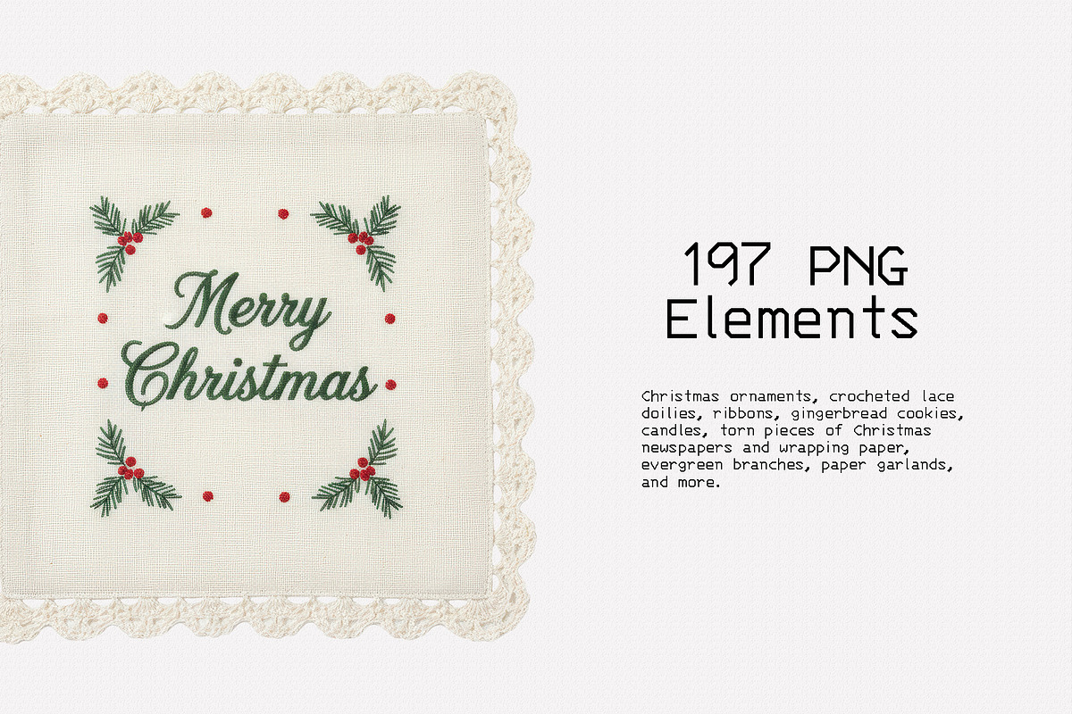 Whimsy Christmas Collage Pack, an Object Graphic by divanovskaya_nv (Photo 3 of 20)